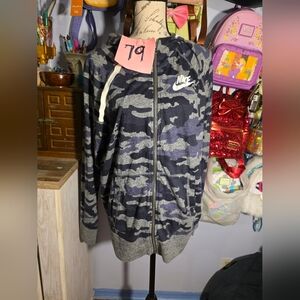 Nike Camouflage Zip Up Hoodie Plus 1x